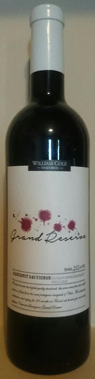 William Cole Grand Reserva - Rượu vang Chile nhập khẩu